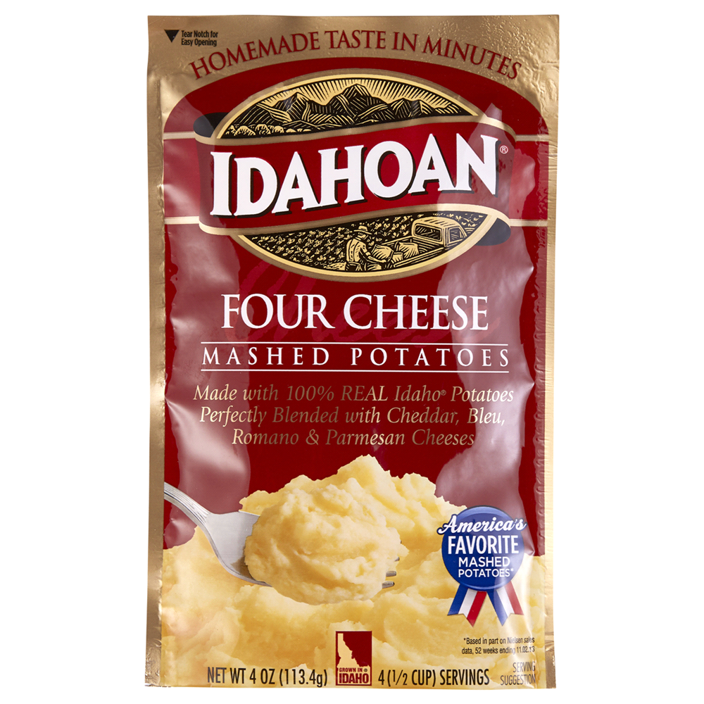 Idahoan Four Cheese Mashed Potatoes 4oz/113.4g
