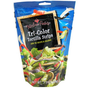 Kitchen Fixins Tri-Color Tortilla Strips 3.5oz/99g (Best By 25 Nov 2023)