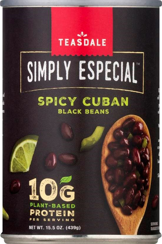 Teasdale Simply Especial Spicy Cuban Black Beans 15.5oz/439g (Best By Apr 2024)