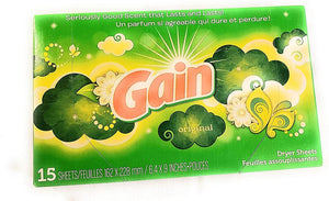 Gain Dryer Sheets Original 15 sheets