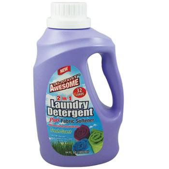 LAs Totally Awesome 2 in 1 Laundry Detergent & Fabric Softener - Fresh  64oz/1892ml
