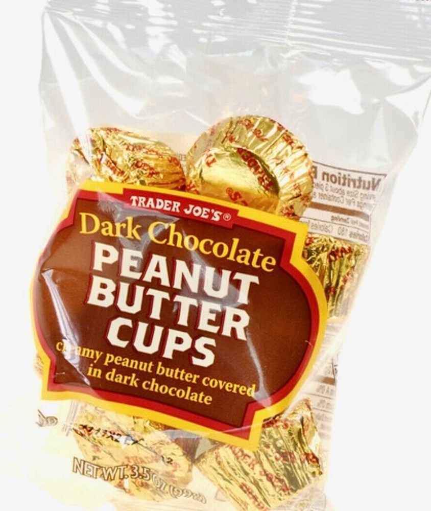 Trader Joes Dark Chocolate Peanut Butter Cups 3.5oz/99g (Best By NOV 2025)