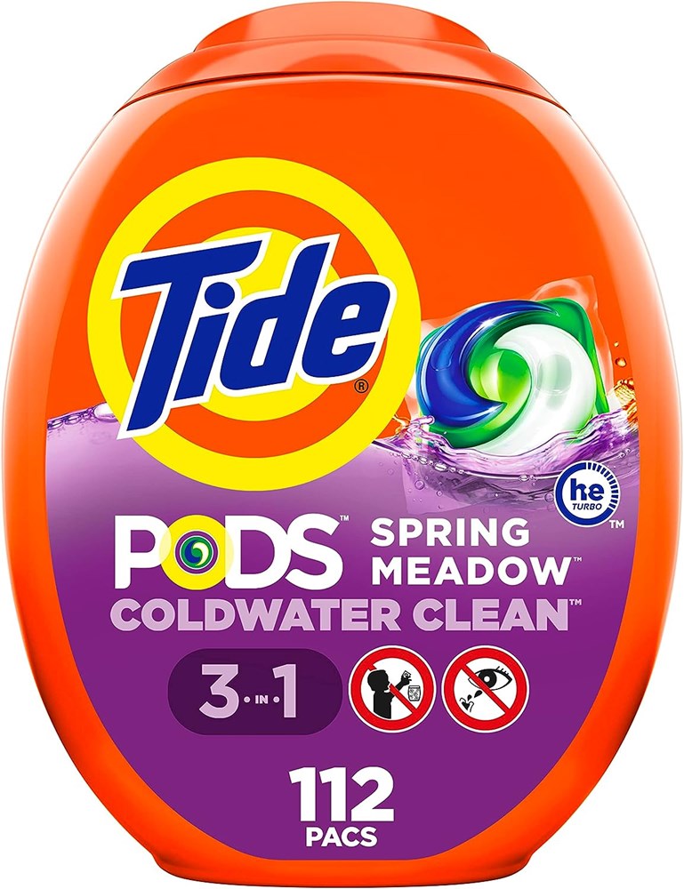 Tide Pods Laundry 3n1 Detergent Spring Meadow 112 count