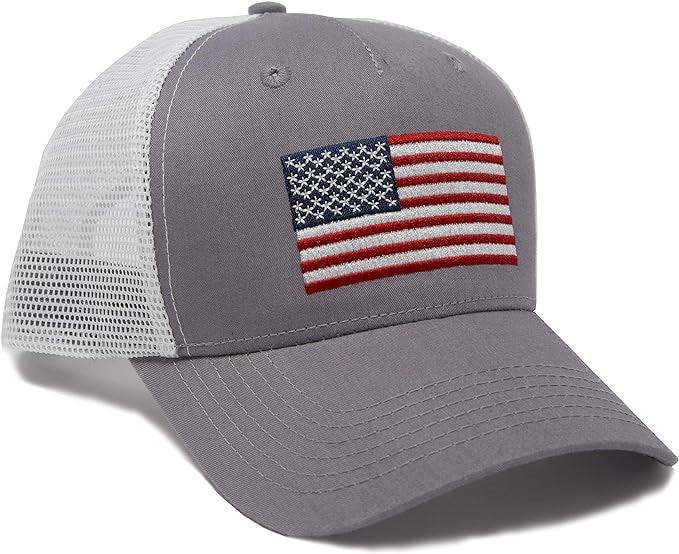 Bass Pro Shops Cap American Flag Logo Mesh Back