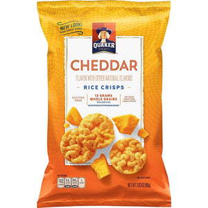 Quaker Popped Rice Crisps - Cheddar Cheese 3.03oz/86g