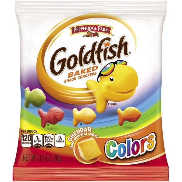 Goldfish Cheddar Colors 0.9oz/26g (BB 16/2/25)