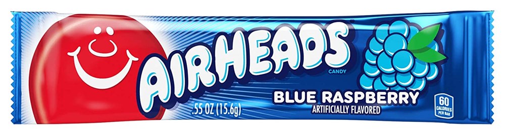 Airheads Variety Pack Bar Blue Raspberry .55oz/16g 1822