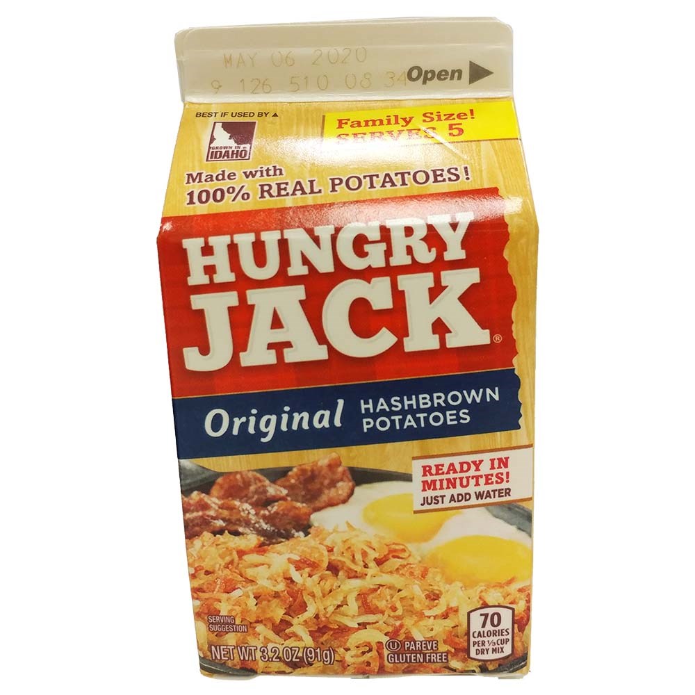 Hungry Jack Original Hashbrown Potatoes 3.2oz/91g