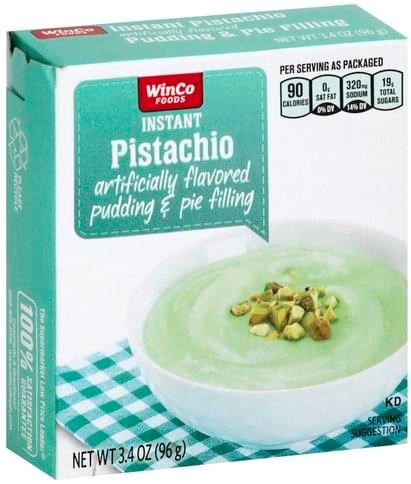 Winco Instant Pudding & Pie Filling Pistachio 3.4oz/96g