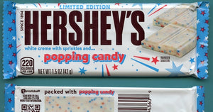 Hersheys White Creme with Sprinkles and Popping Candy 1.5oz/42g