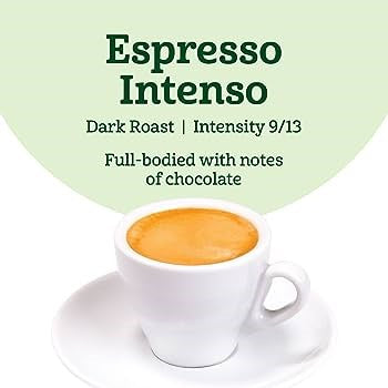 Amazon Fresh Espresso Intenso Dark Roast Aluminum Coffee Capsules 10pk DATED