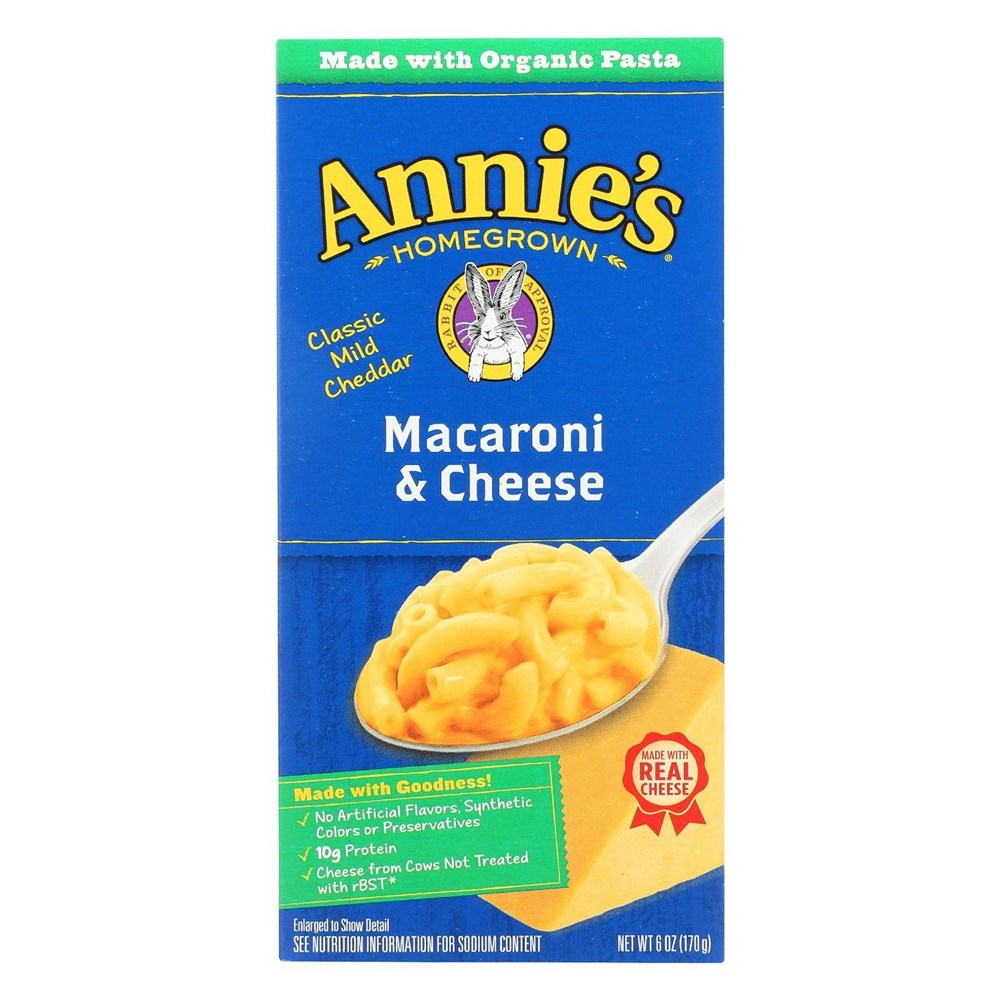 Annies Organic Macaroni & Classic Cheddar 6oz/170g (Best Before 21 Dec 2023)