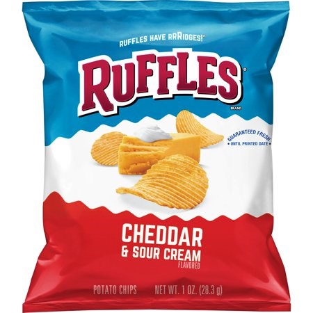 Ruffles Cheddar & Sour Cream 1oz/28.3g (Best by 14 Jan 2025)
