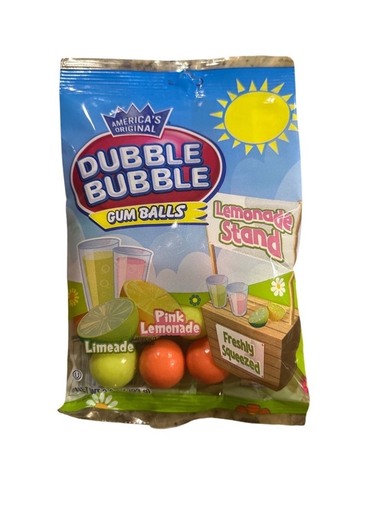 Dubble Bubble Gum Balls Lemonade Stand 3.3oz/93g