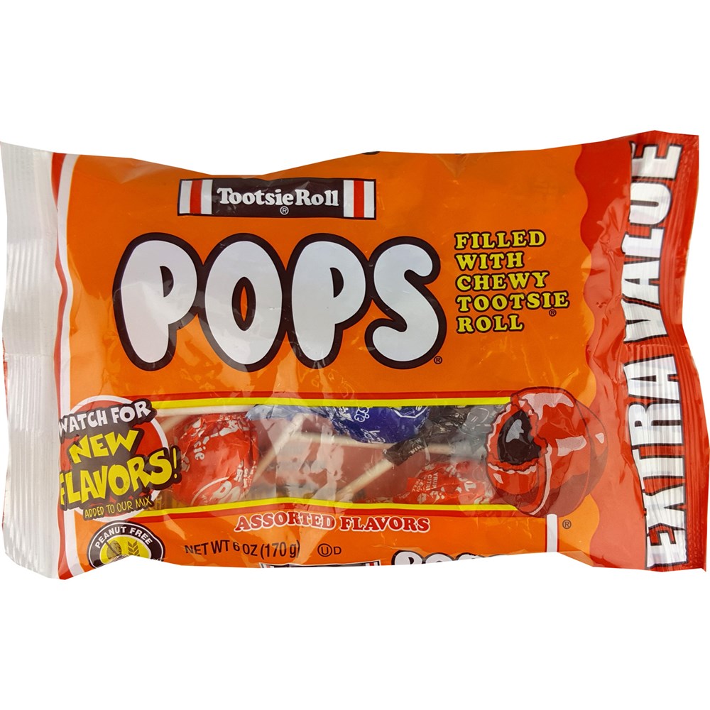 Tootsie Pops Assorted Flavors 6oz/170g (Best Before End July 2025)