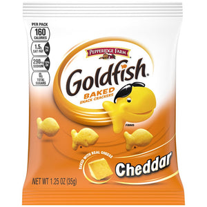 Goldfish Snack Crackers Cheddar 1.25oz/35g (Best Before 7 Apr 2024)