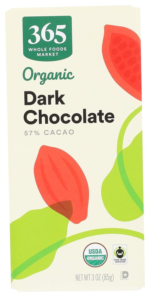 365 Whole Foods Market Organic Dark Chocolate 3oz (Best By Oct 2024)