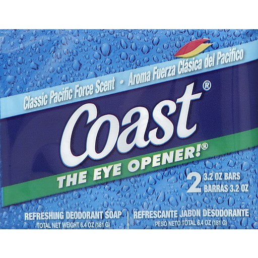 Coast Fresh Scent Soap 2Pk  4.12oz/116g