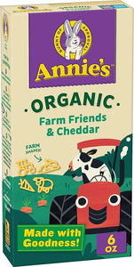 Annies Organic Farm Friends & Cheddar 6oz/170g Best Before (01 Feb 2024)