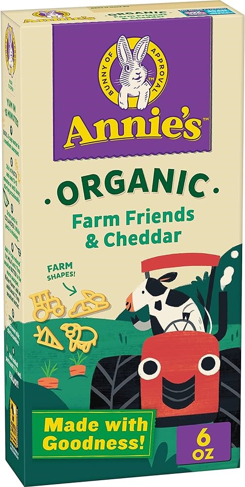 Annies Organic Farm Friends & Cheddar 6oz/170g