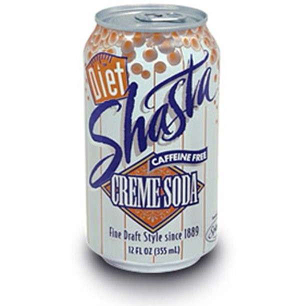 Shasta Diet Creme Soda Caff Free 12floz/355ml