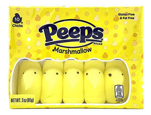 Peeps Chicks Yellow 10pk 3oz/85g