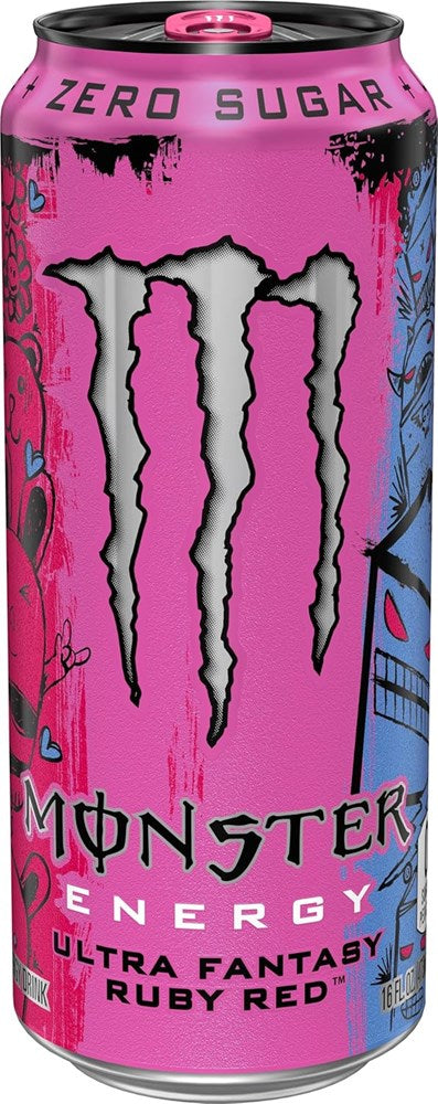 Monster Ultra Fantasy Ruby Red 16floz/473ml