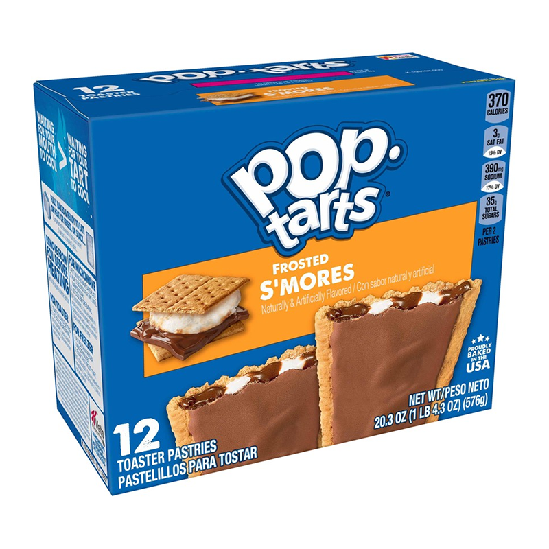 Pop Tarts - 12pk Smores Frosted 12pk@22oz/624g (Best by Jun 2025)