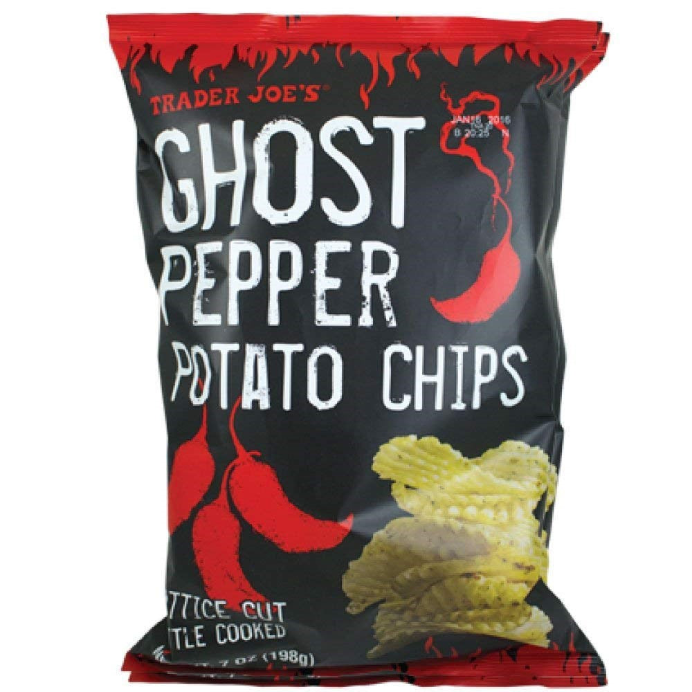 Trader Joes Ghost Pepper Potato Chips 7oz/198g (Best by Aug 2025)