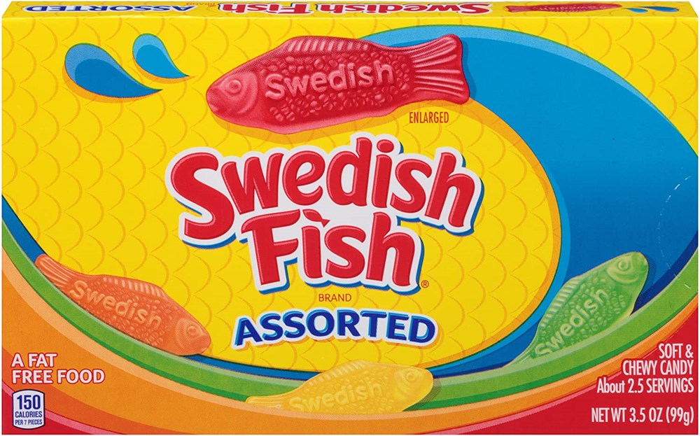 Swedish Fish Assorted TBX (Best By 23 November 2024)3.5oz/99g