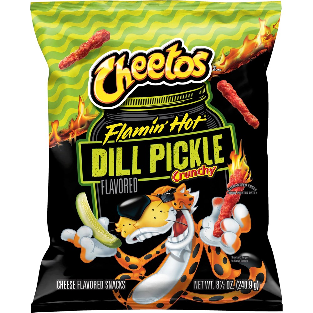 Cheetos Flamin Hot Dill Pickle Crunchy 8.5oz/240g