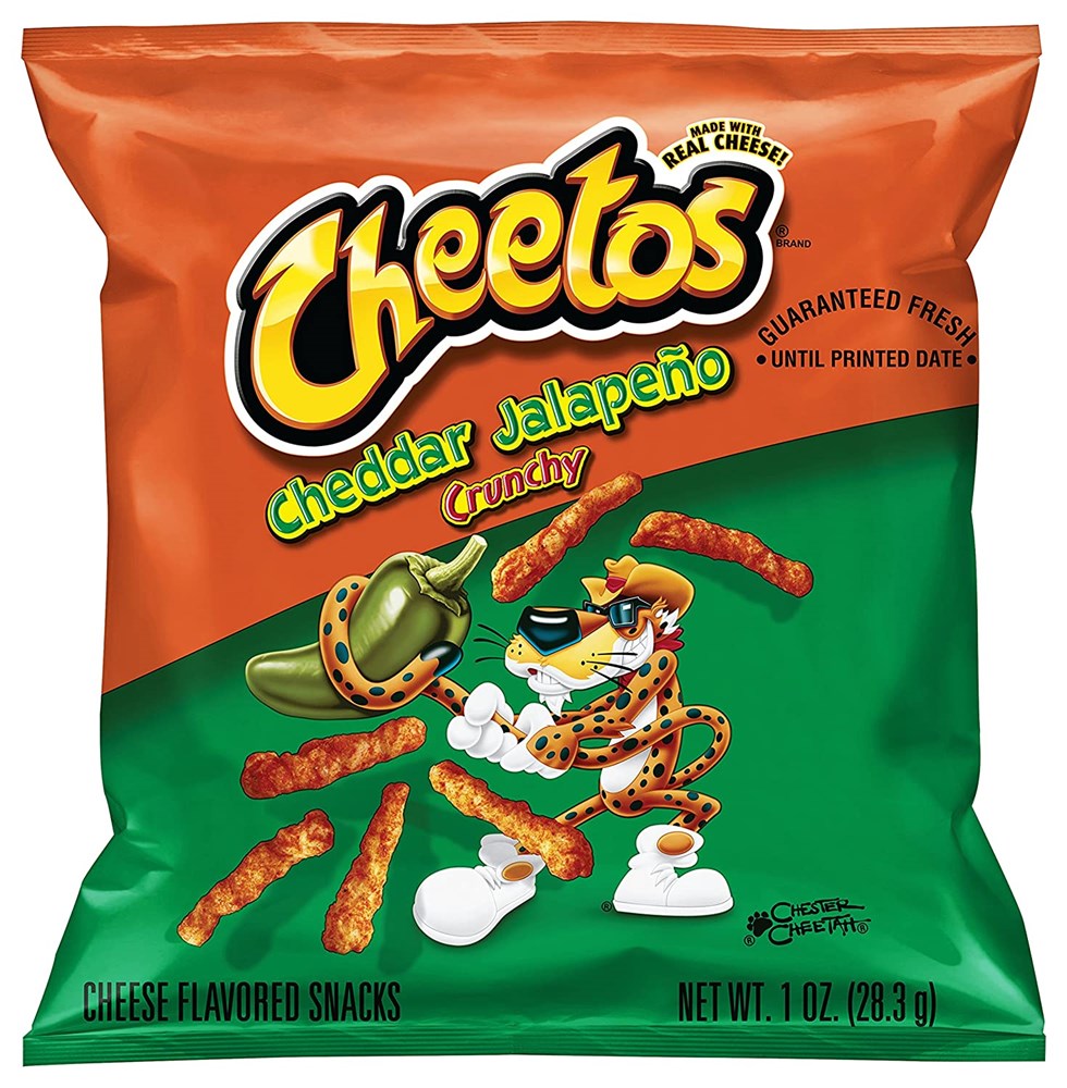 Cheetos Cheddar Jalapeno Crunchy 1oz/28.3g (Best by 14 Jan 2025)