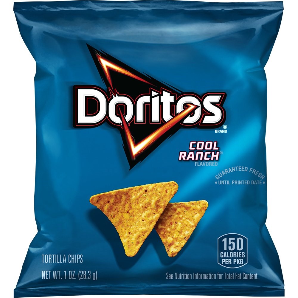Doritos Cool Ranch Corn Chips 1oz/28.3g (Best By Dec 2024)