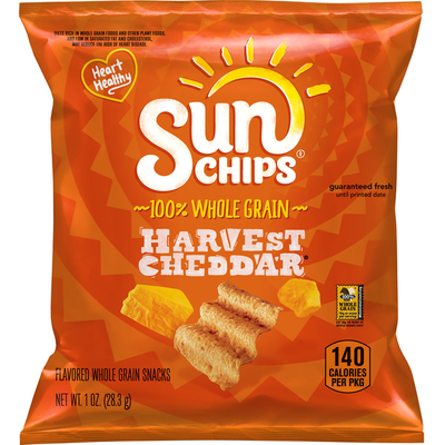 Sun Chips Harvest Cheddar Whole Grain Snacks