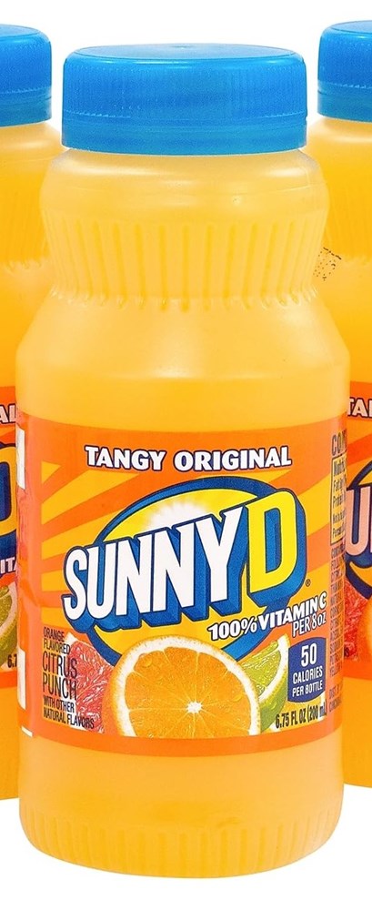 Sunny D Tangy Original 6.75floz/200ml (Best by 3 Jul 2025)