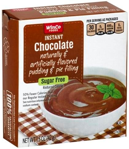 Winco Instant Pudding SF Chocolate 1.5oz/42g