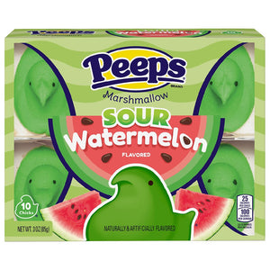 Peeps Chicks Sour Watermelon 10pk 3oz/85g