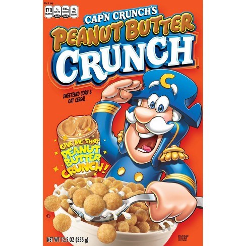 Quaker Capn Crunch Peanut Butter Cereal 12.5oz/354g
