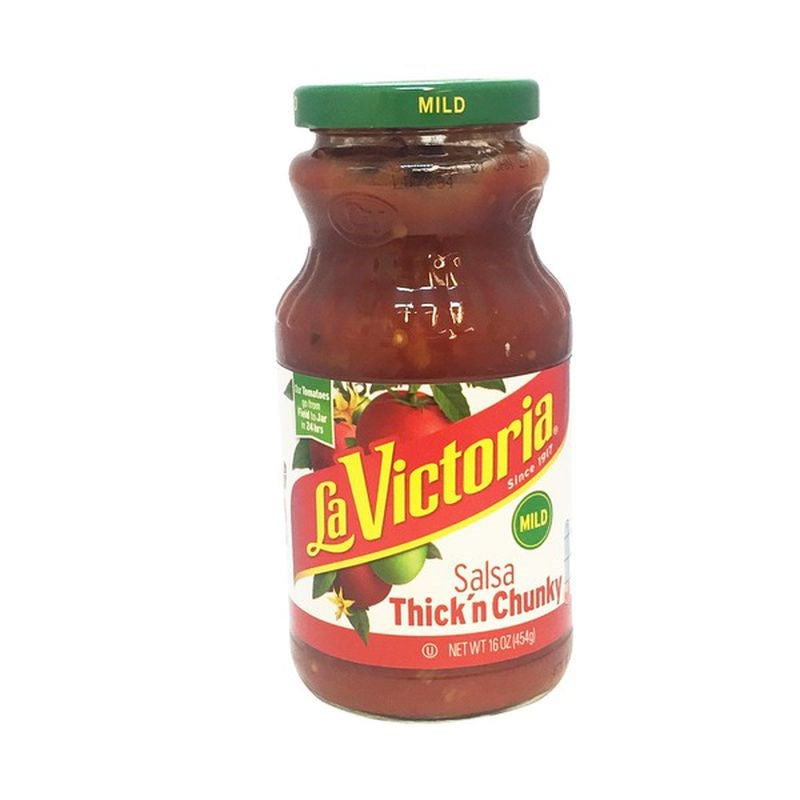 La Victoria Salsa Thick n Chunky Red Mild 16oz/454g