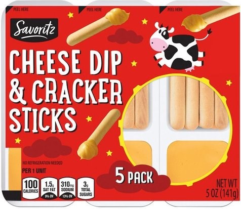 Savoritz Cheese Dip & Cracker Sticks 5oz/141g