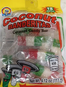 El Azteca Coconut Banderitas Candy 4.12oz (Best Before Jan 2024)
