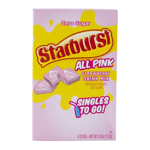 Starburst Singles to go All Pink Strawberry 6pk STG 0.43oz/12.2g