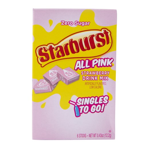 Starburst Singles to go All Pink Strawberry 6pk STG 0.43oz/12.2g