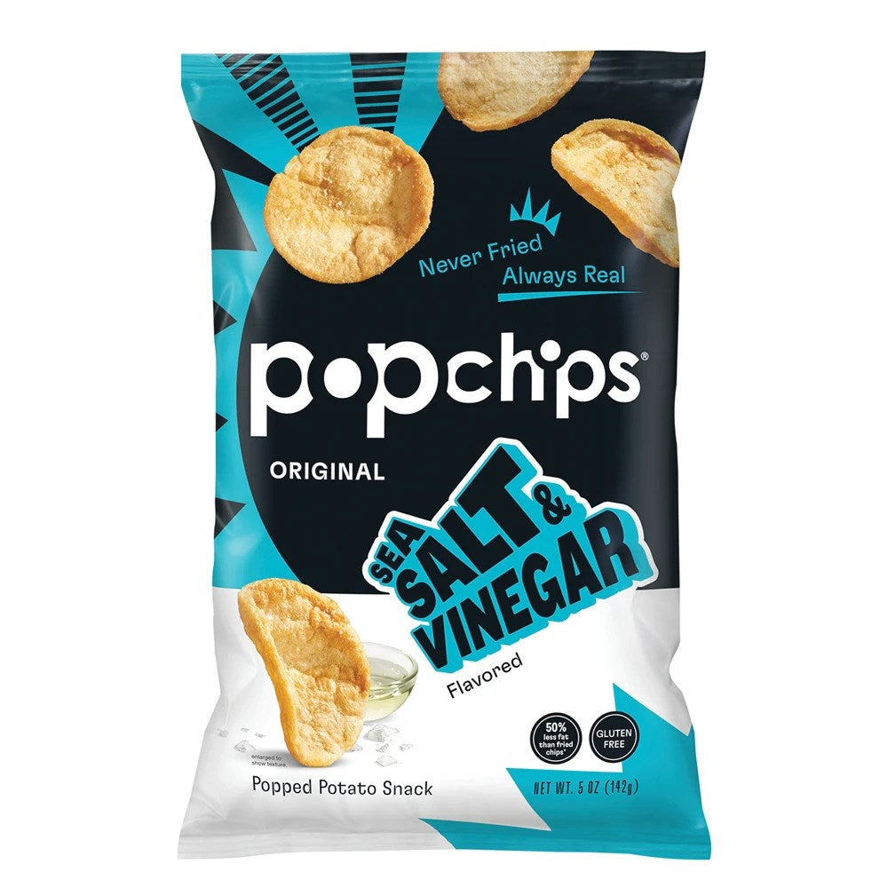 Pop Chips Sea Salt & Vinegar 0.8oz/23g (Best by 26 Aug 2025)