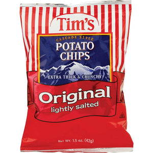 Tims Cascade Potato Chips Original 1.5oz (Best by 3 Mar 2025)