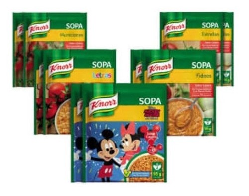Knorr Soups 10 pack 5 variety