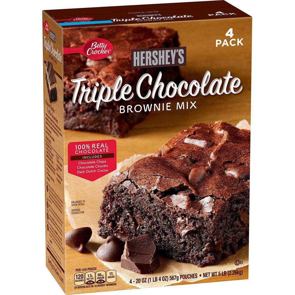 Betty Crocker Brownie Mix Hersheys Triple Chocolate 5LB/2.26kg