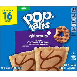 Pop Tarts - 16pk Girl Scouts Frosted Coconut Caramel 27oz/768g