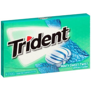 Trident 14 stick Gum - Minty Sweet Twist