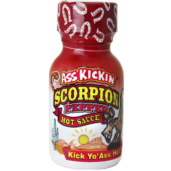 Ass Kickin Hot Sauce Mini Bottle Scorpion Pepper 0.75oz/22ml